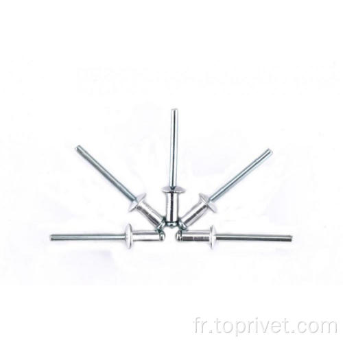 Rivets aveugles ouverts en aluminium / acier de 4,8 mm